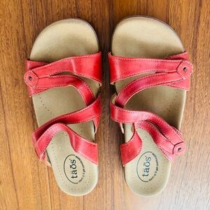 Taos Footwear Red Sandals